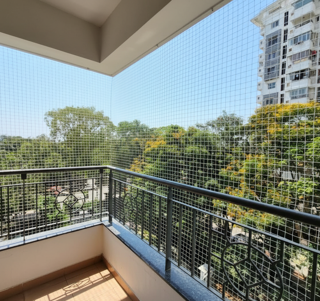 Balcony Safety Nets Installation