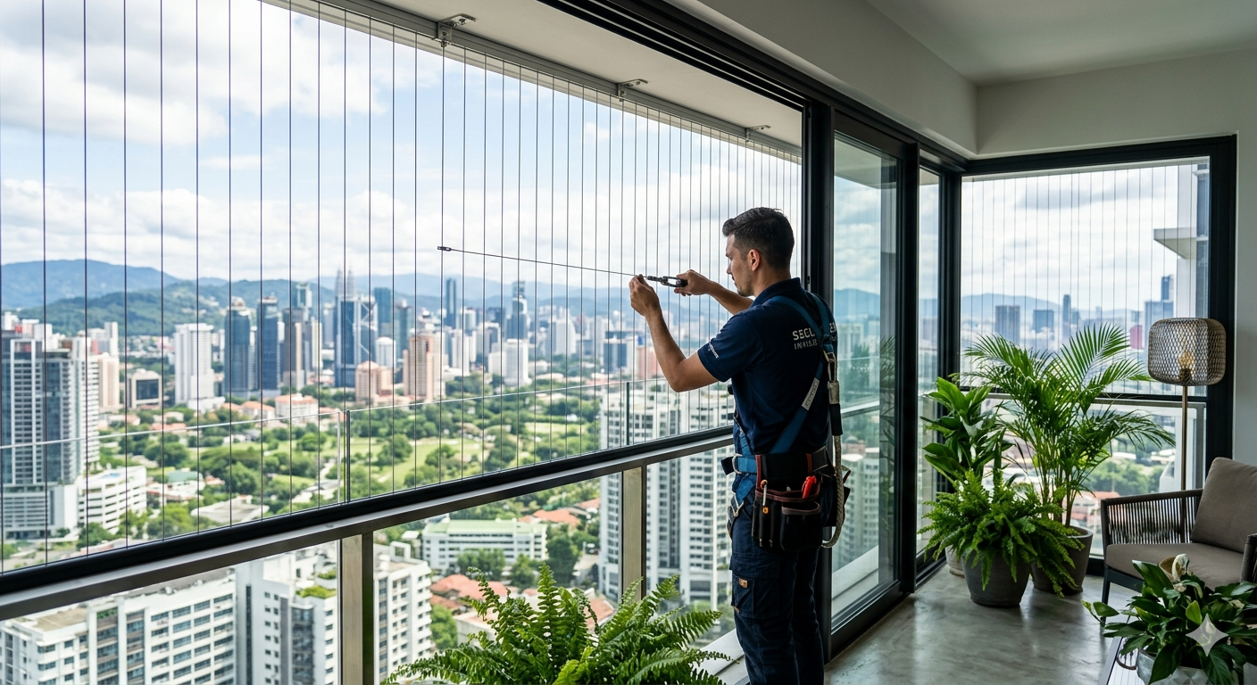 Invisible Grill Installation Kompally | TG Safety Nets