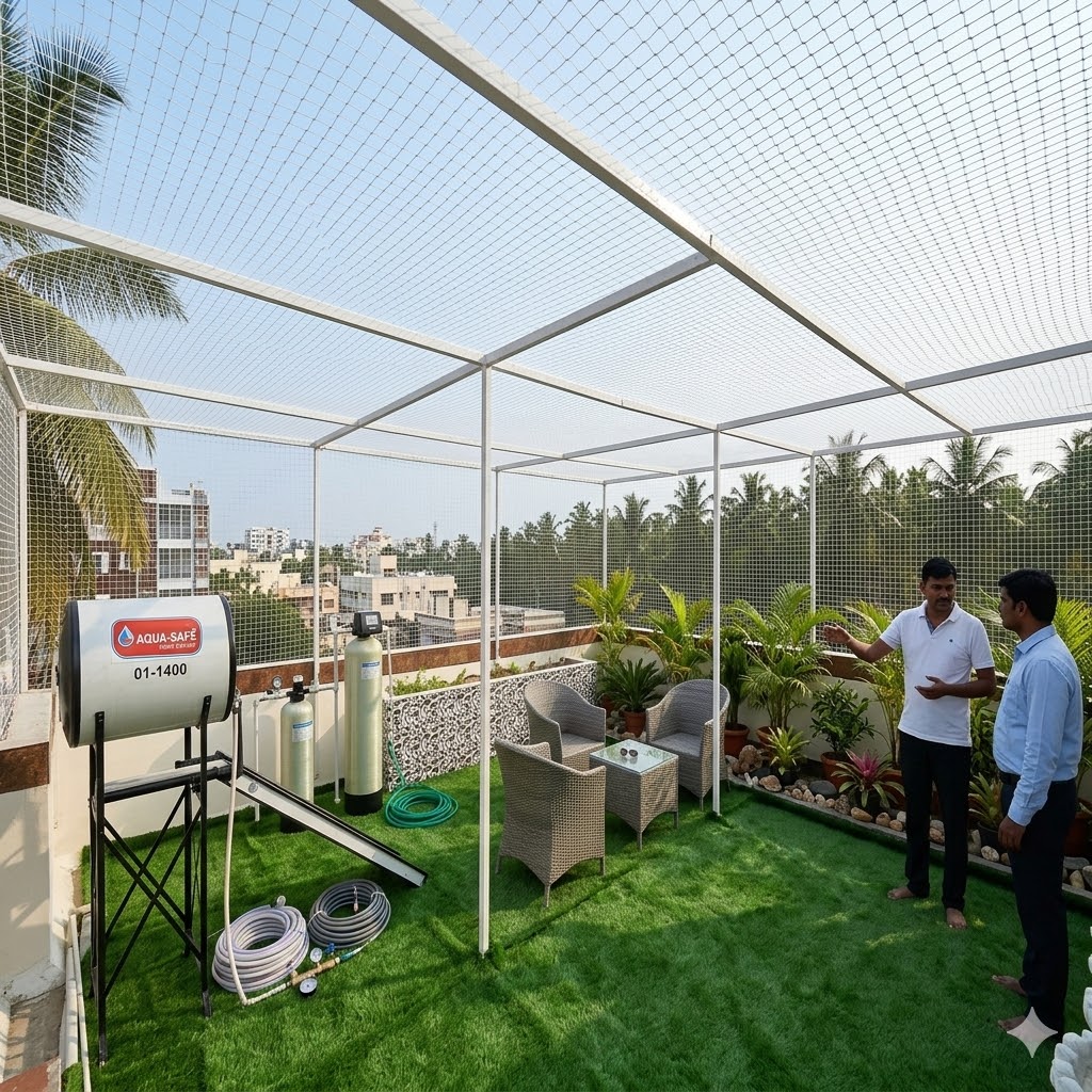 Open Area Safety Nets for Gardens & Playgrounds