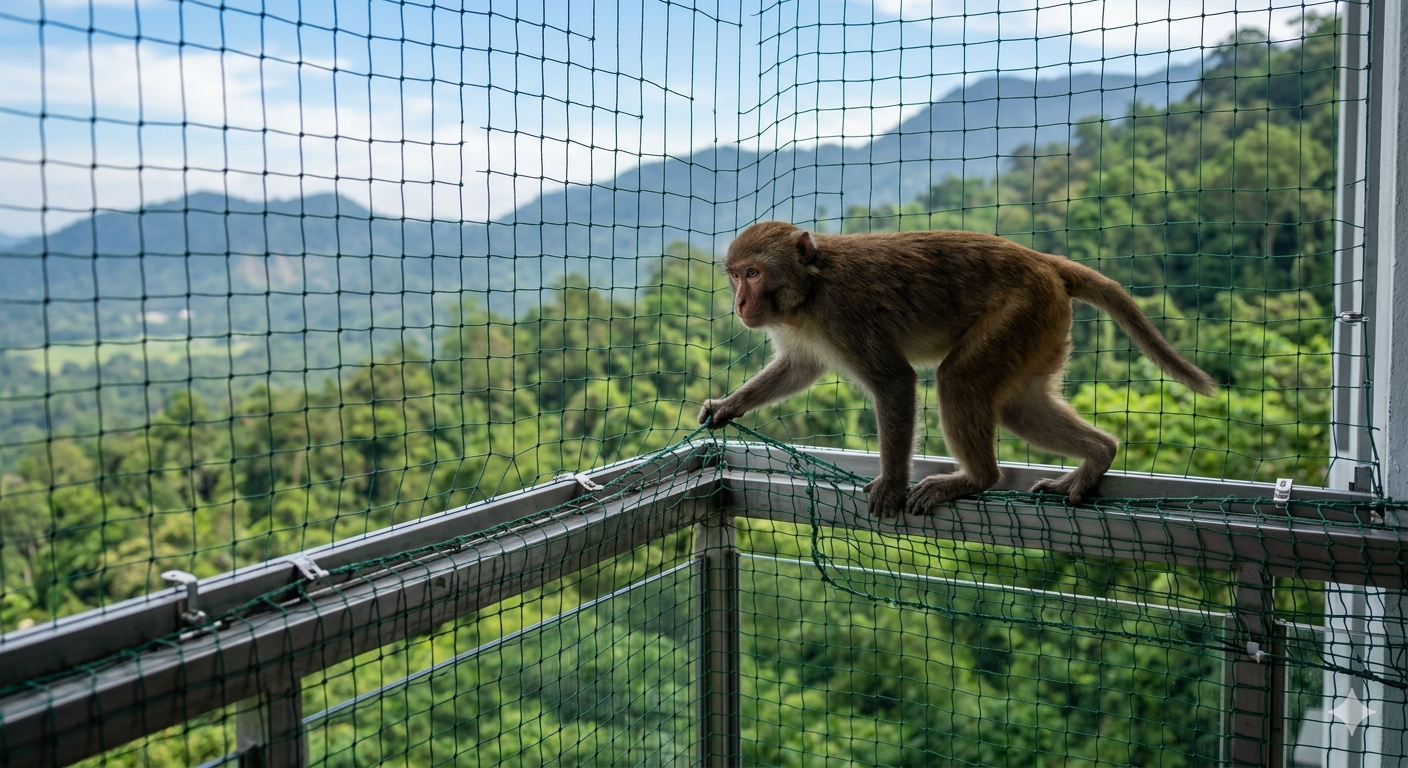 Monkey Safety Nets Installation Kompally