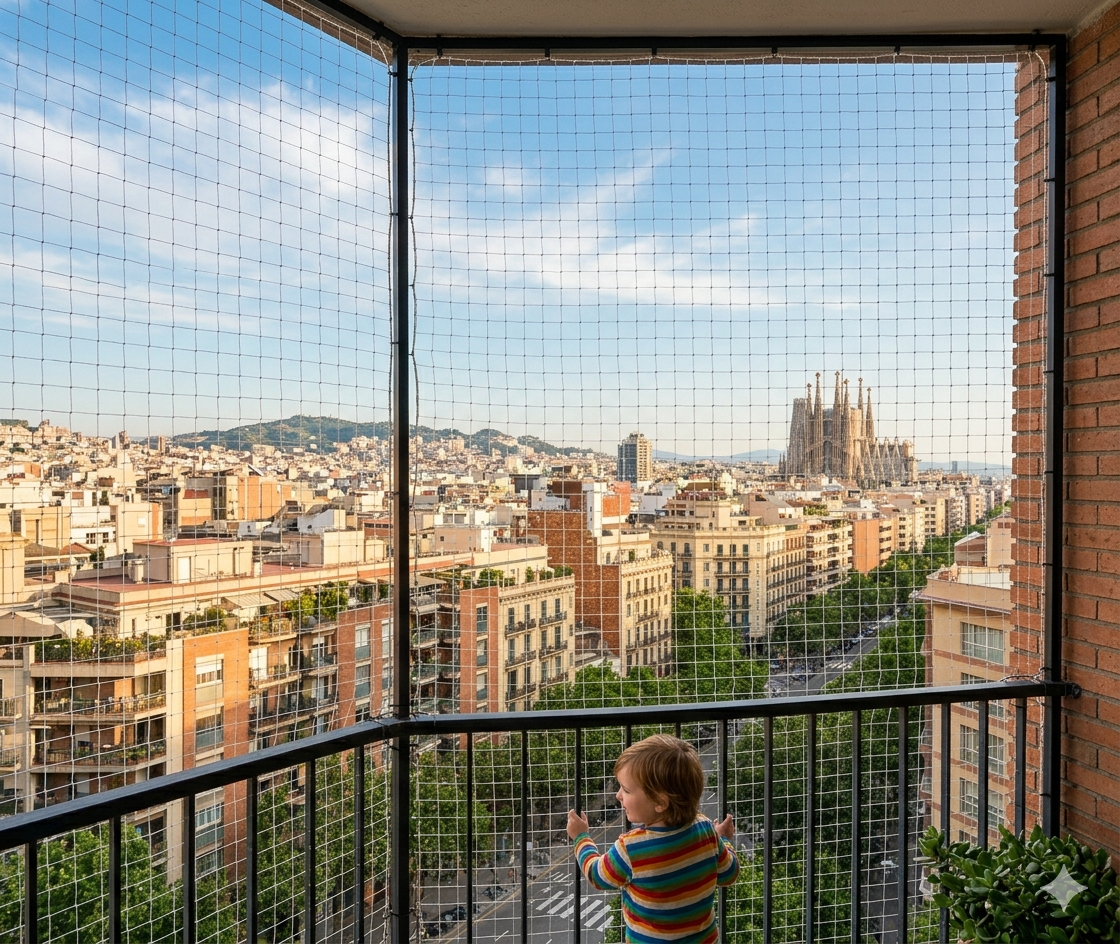 Nylon Netting for High-Rise Balcony Protection